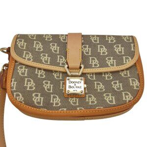 Dooney & Bourke Gray Signature Jacquard Wristlet Pouch